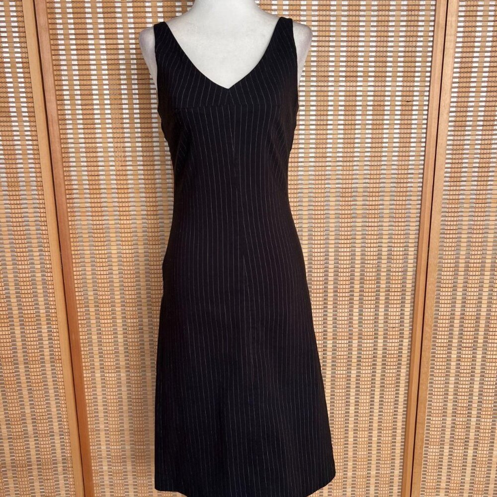 Vintage ZINC Y2K Pinstripe Black and White Dress – Size 3